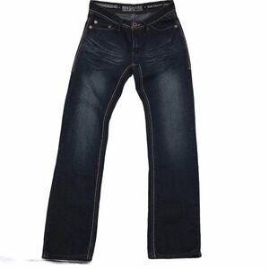 Ring Of Fire Mens Flap Pocket Slim Straight Leg Jeans Size 30